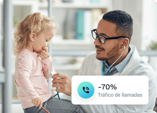 Hasta 70% menos tiempo al teléfono
