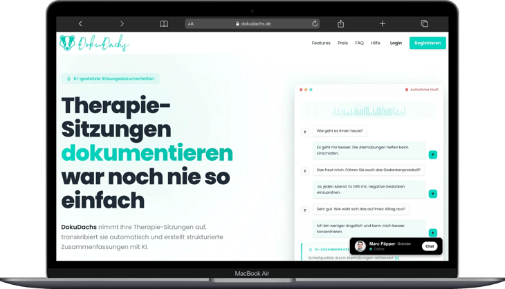 Noa Notes Vergleich DokuDachs Webseite