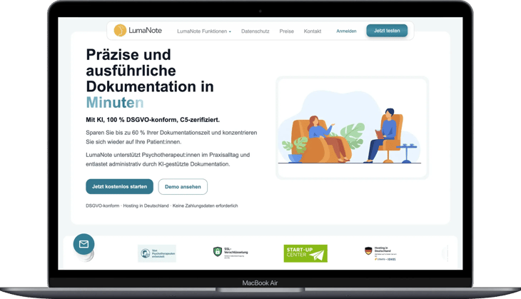 Noa Notes Vergleich LumaNote Webseite